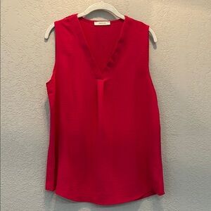 Entro- Hot Pink Red Sleeveless Blouse (L)